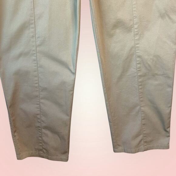 Catherines Comfort Waist Straight Pants Stretch Plus Size 1XWP Petite Khaki NWT - Picture 5 of 12